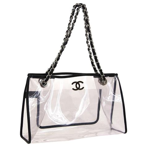 chanel bag shopper|Chanel clear tote bag.